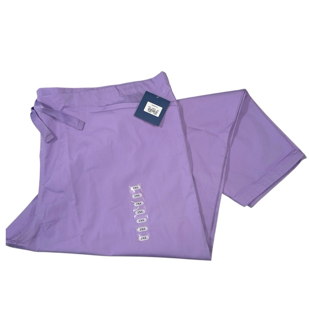 NEW‎ Cherokee 2XL Purple Scrub Pants Drawstring Cargo Medical Healthcare Nurse